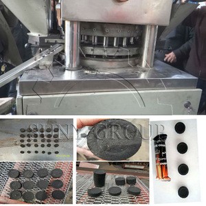 logo pressed on product shisha charcoal making machine