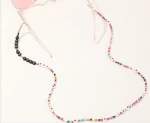 love letter colorful seed beads eye gasses chain lanyard custom bead chain face masks holders