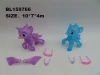 lovely plastic horse with light pony play set transparent small horse