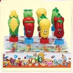 Lovely plastic vegetable sweet candy toys