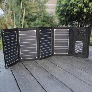 Low frequency 4 amp foldable solar panel 20W portable light weight for outdoor traveling