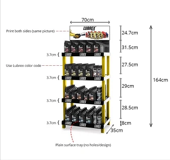 Lubricating oil display rack / essential oil plastic display stand