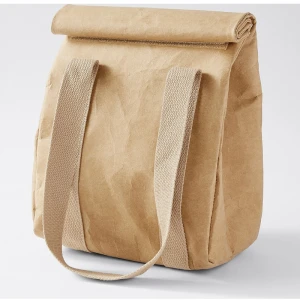 Lunch Bag Insulated Cooler Bag Eco-friendly Customized Durable Waxed Roll Canvas for Kids Food Waterproof