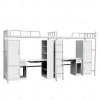 Luoyang Euloong School dormitory steel bunk beds with clothes locker and learning table