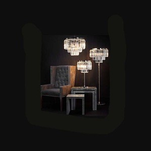 luxury indoor decoration modern antique crystal chandelier stand LED floor lamp for home hotel decoration