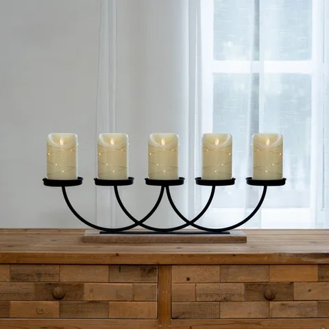 Luxury Look Metal Candle Stand Elegant For Home Hotel Table Top Lighting Decor Usage Cnadle Holder In Wholesale Price