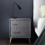 Import Luxury Modern stainless steel silver mirrored glass bedside 2 drawer Nightstand from China