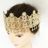 Luxury Wedding Bride Big Size Head Jewelry Arabica Sparkling Rhinestone Hair Chain Classic Metal Hair Accessory