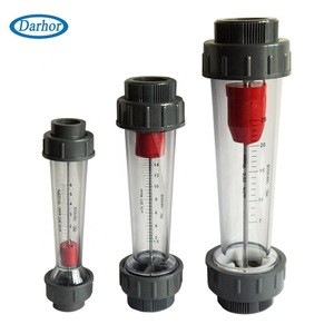 LZS cheap ABS plastic inline flowmeter with reed limited switch alarm water flow meter rotameter water