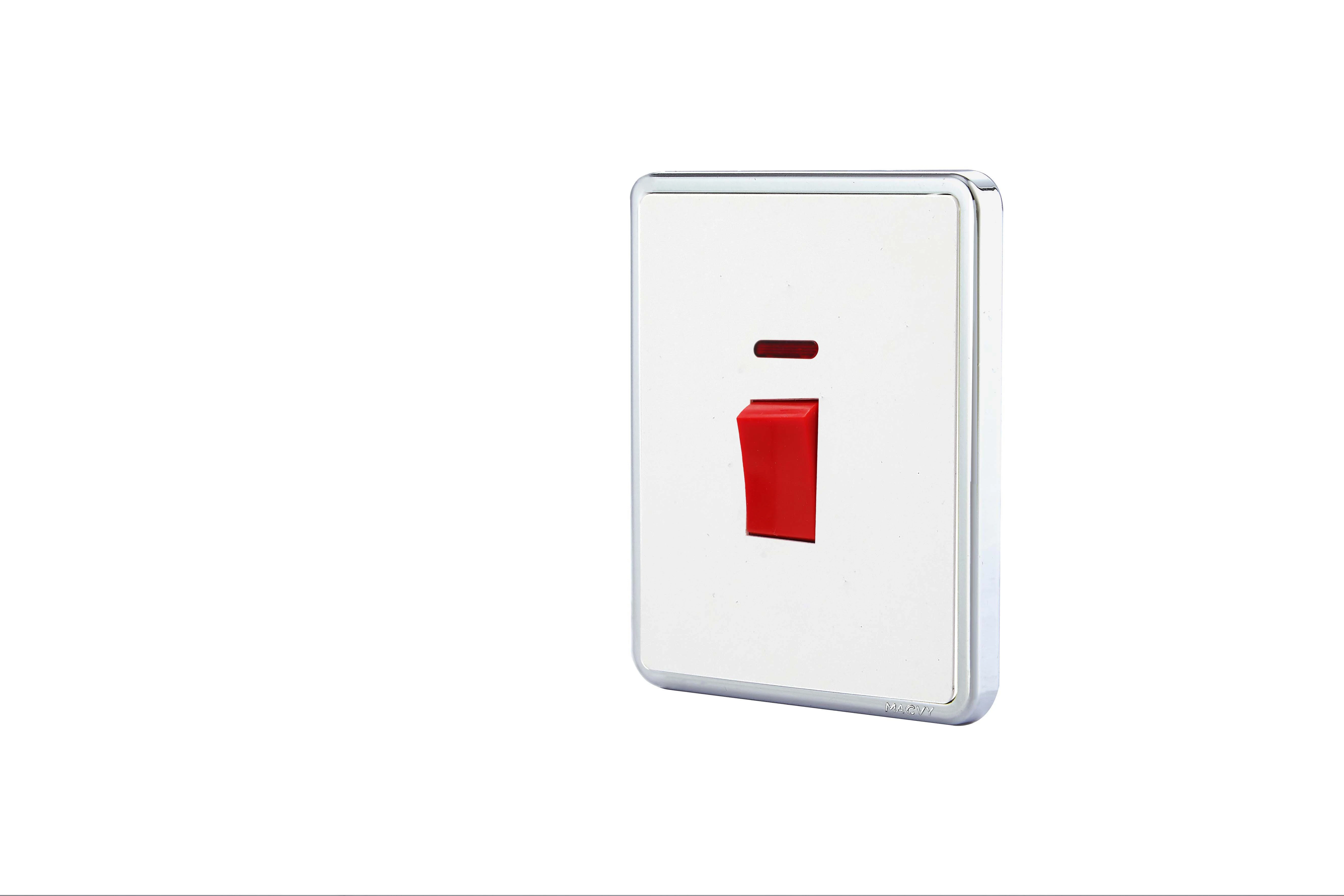MACVY  Switch With Indicator Small Wall Switch Safe Beautiful And luxurious Switch 25A