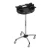 Import Made In Italy Scratch-Resistant Plastic Black Salon Trolley Hairdresser Beauty Trolleys Salon from Italy