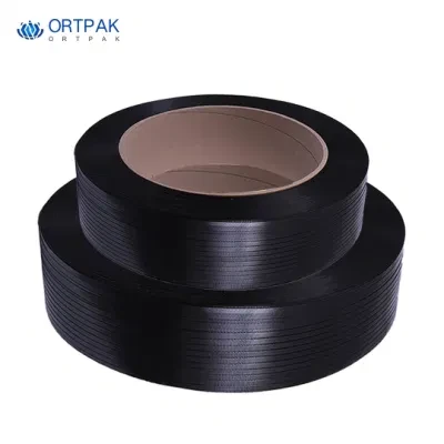 Manual and Machine Use Black Polyester Pet Strapping Packaging Belt Pet Plastic Strap