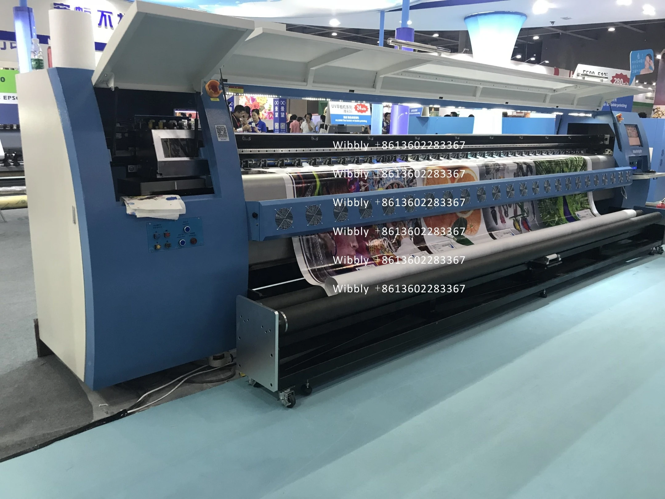 Manufactory wide format pvc canvas 5 meter solvent printer with Konica 1024i print head