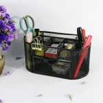 Manufacture Direct Wholesale Wire Metal Mesh Iron Stationery Table Tray Desk File Organizer with Drawers