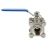 Import Manufacture High Quality Three Pieces Internal Thread Ball Valve High Pressure Direct Path Threaded Ends Ball Valve For Sale from China