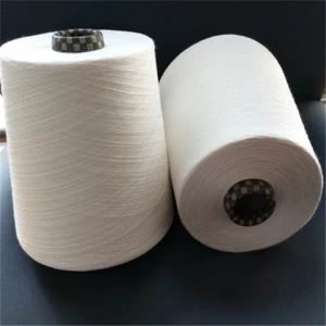 manufacturer bright textured dyed poly cotton polyester slub yarn