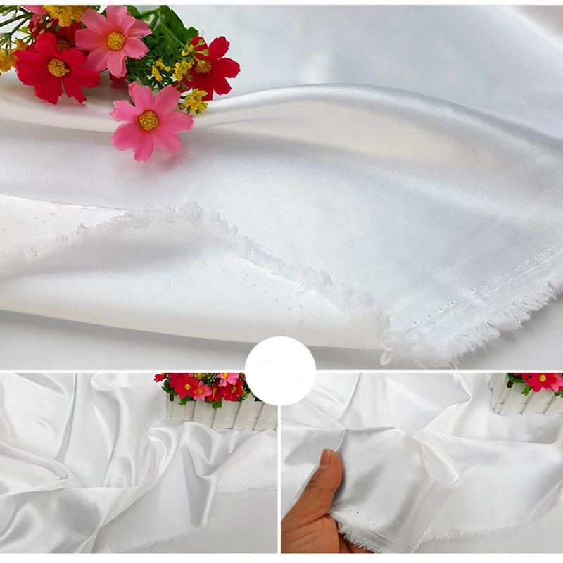 Manufacturing 100% polyester cotton feel soft dull face satin fabric for dress lining