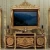 Import Marquetry Inlaid TV stand Carved Wood Luxury TV cabinet for Living Room European style Living Room furniture set from China