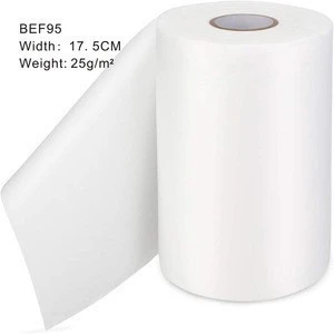 Membrane Fabric Food Grade Melt Blown Polypropylene Filter Cloth BEF95 Width 17.5cm, 25gram per square meters Material for Mask