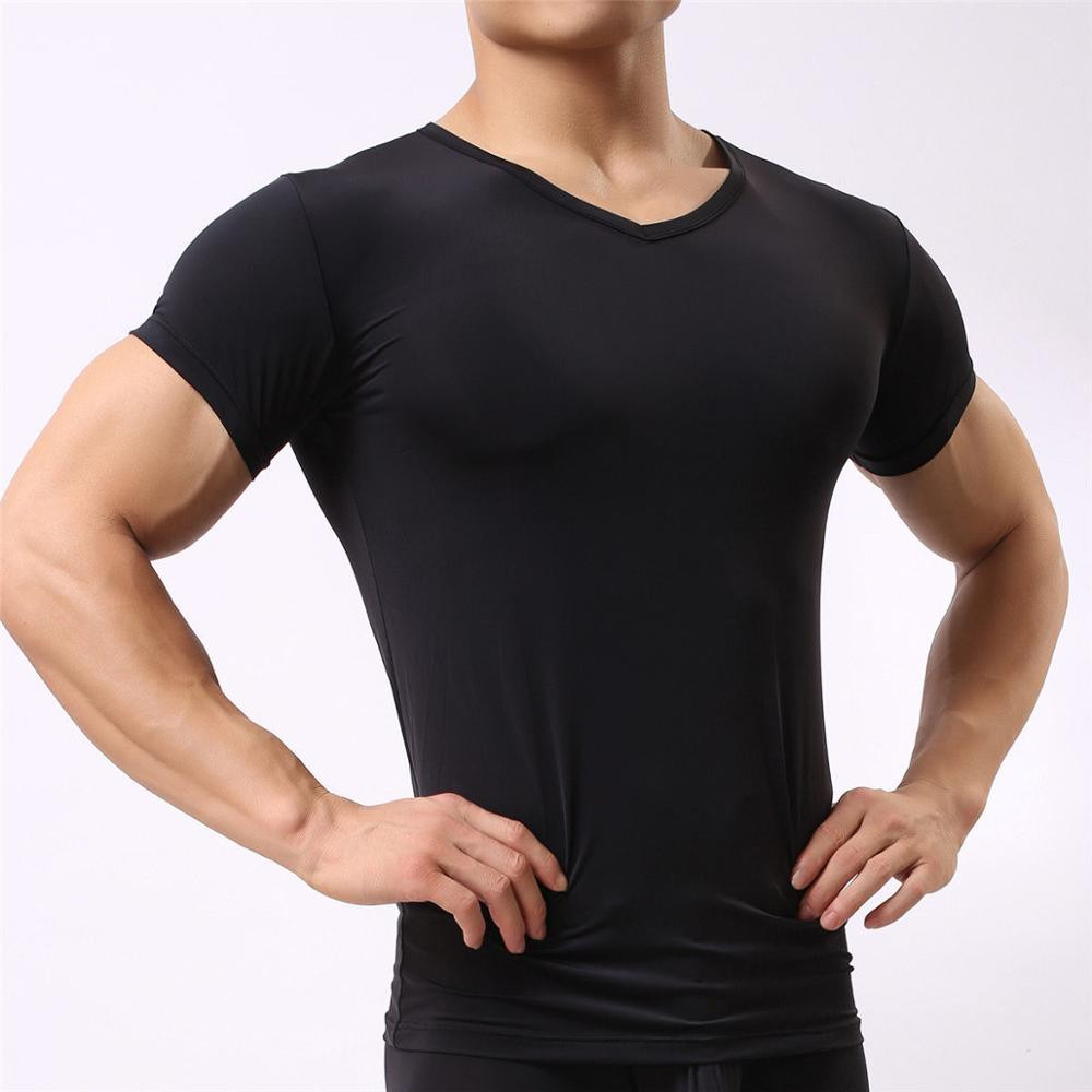 Men Compression T-Shirt Base Layer Short Sleeve Under Tight Running Sports Top