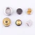 Import Metal brass button double pin design rivet button metal logo from China