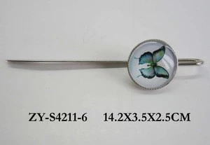 metal glass butterfly souvenir bookmark, gift bookmark, nice craft