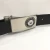 Metal golf belt buckle and belt with 25mm golf ball marker for golfer