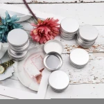 Metal Tin Cans Box Packaging Sealed Cans Round Aluminum Tin Storage Jar Containers Make Up Lip Balm Creams Lotion Candle