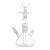 Import Metier 31cm Tall 2 Hose Hand Blown Borosilicate Glass Hookah Water Pipe Shisha Nargile from India from India