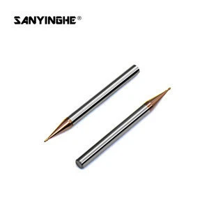 Micro ball nose end mills 2 flutes standard length and long shank milling cutter tools for deep machining milling