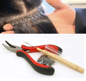 Micro Ring Hair Extension Pliers & Pulling Hook Tools