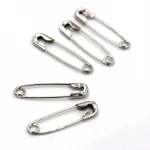 Mini 19mm steel safety pin for safety pin earring, garment tags