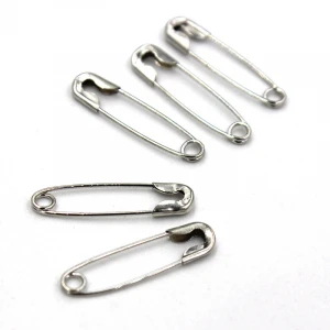 Mini 19mm steel safety pin for safety pin earring, garment tags