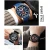 Import Mini Focus 2021 Man Fashion Watch Blue Rose Gold Rubber Strap 3D Bolt 3 Dials Waterproof Top Brand Luxury Sports Mens Watches from China