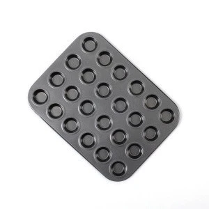 Mini NonStick Bakeware 24 cups  Carbon Steel Round Cupcake Coating Muffin Pan/Baking mold