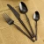 Import Mirror PVD Coating Tea Spoon Fork Knife Thin Cutlery Flatware Set from China