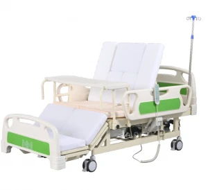 Modern luxury three function used ICU electric folded hospital bed