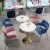 Import Modern Restaurant Chair Dining Room Furniture Upholstery Velvet Chairs with Metal leg from China