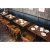 Import Modern restaurant wooden sofa booth seating from China
