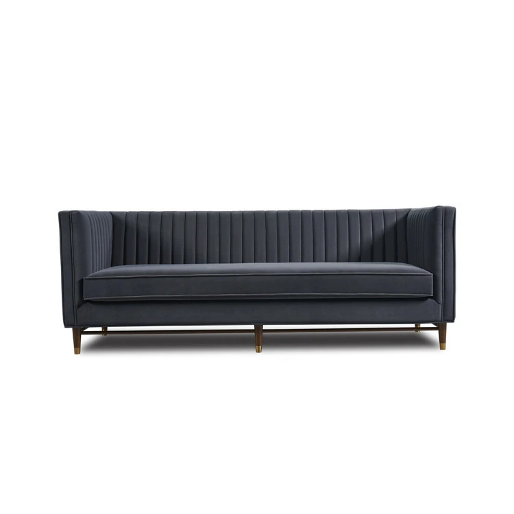 Modern sofas Living room furniture upholstered grey velvet teal fabric couch sectionals modular sofa bedroom furniture