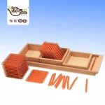 Montessori math materials educational equipment for schools introduction to decimal symbols with trays