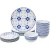 Import Morden style 18pcs crockery plate bowl cup ceramic set dinnerware for wedding hotel from China