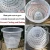 Most hot selling plant clear plastic flower pot Orchid pot with drainage hole