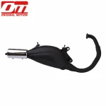 motorbike black iron coating muffler Motorcycle exhaust manifold motorcycle exhaust pipe
