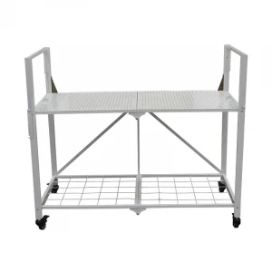 MT Heavybao Stainless Steel Folaing Serving Catering Trolley Cart Strong Tube Used In Restaurant