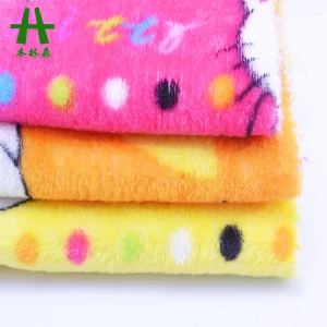 Mulinsen Textile Print 100 Polyester 75D Flannel Fabric Cute for Blanket