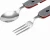 Import Multi-Function Camping Cutlery Stainless Steel Folding Kits Outdoor Tableware for Hiking Survival Camping Travel from China