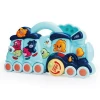 Multi functional Early Education Animal Train Plastic Baby Piano Toy