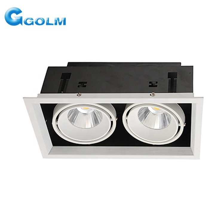 Buy Multi Heads Rectangle Spot Recessed Mounted Ceiling Led Grille ...