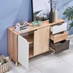 multicolor mdf particle board custom Wooden storage Dressers furniture living room cabinets
